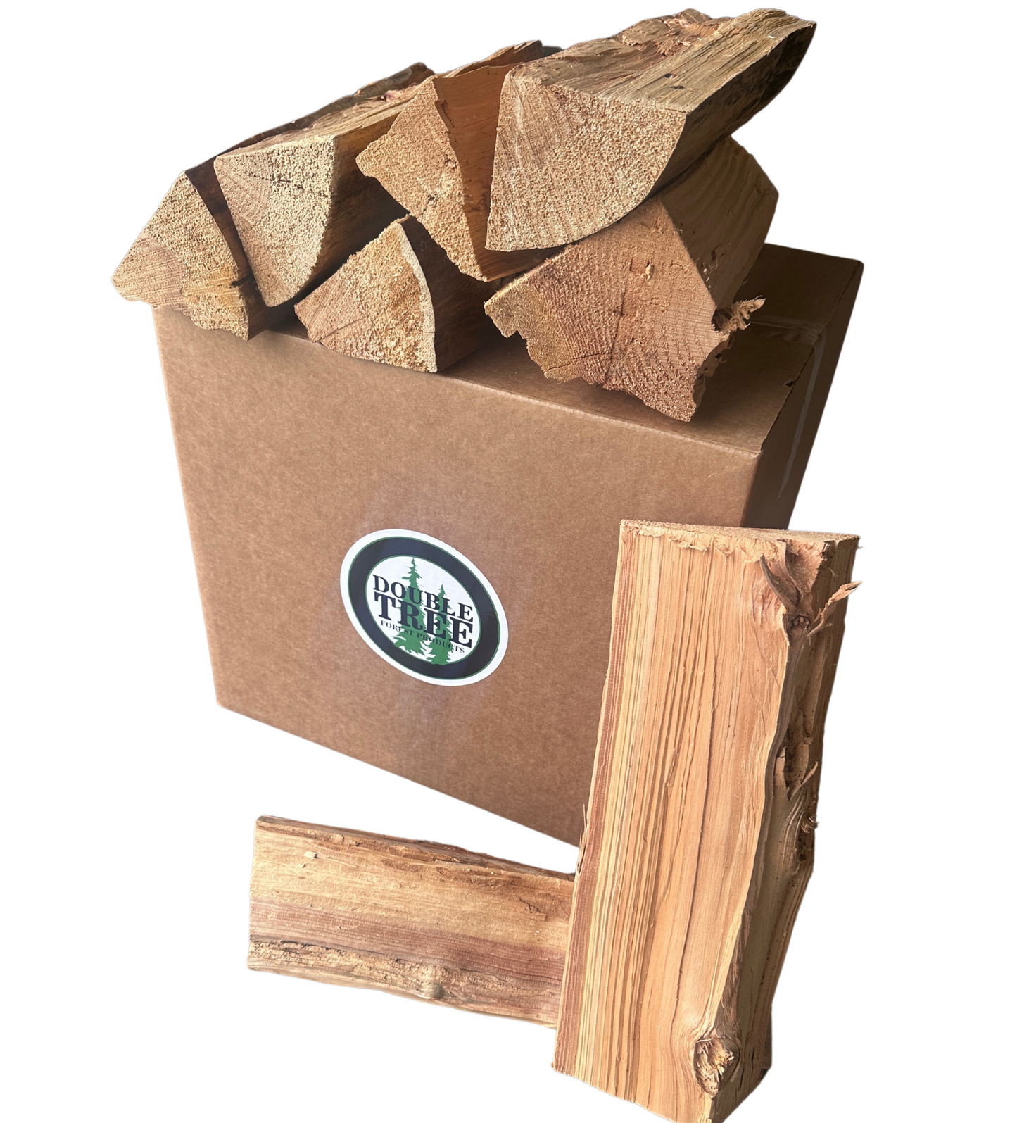 Double Tree - Kiln Dried Premium Incense Cedar Firewood 2.2 Cubic ft (16inch Logs) (Includes Firestarter) (XX Large 2.2 Cubic for Fireplace,Campfire,Wood Stove, Fire Pit, Split Wood for Solo Stove or Breeo)