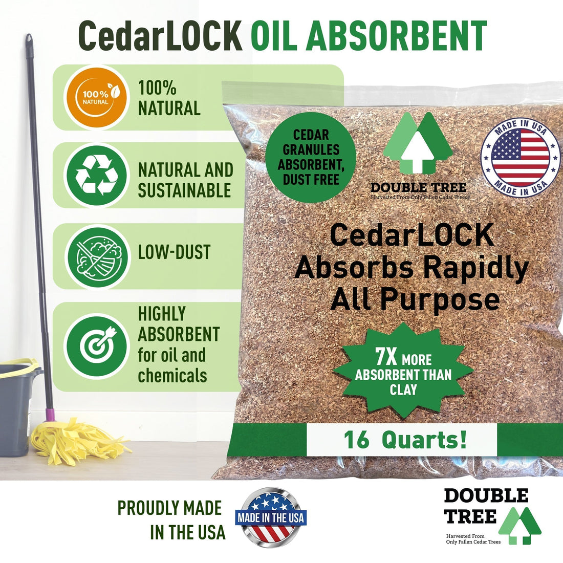 CedarLock Absorbent: A Smarter, Natural Way to Clean Up Tough Spills