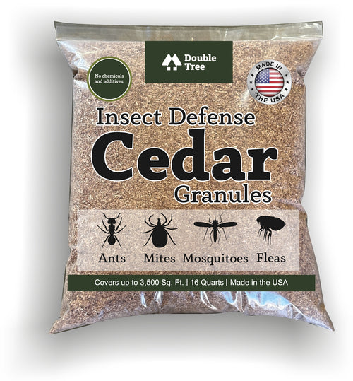 Defend Your Garden with Double Tree Forest Products Defense Cedar Granules